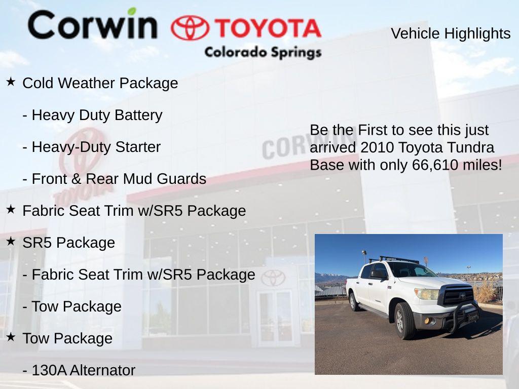 used 2010 Toyota Tundra car, priced at $17,500