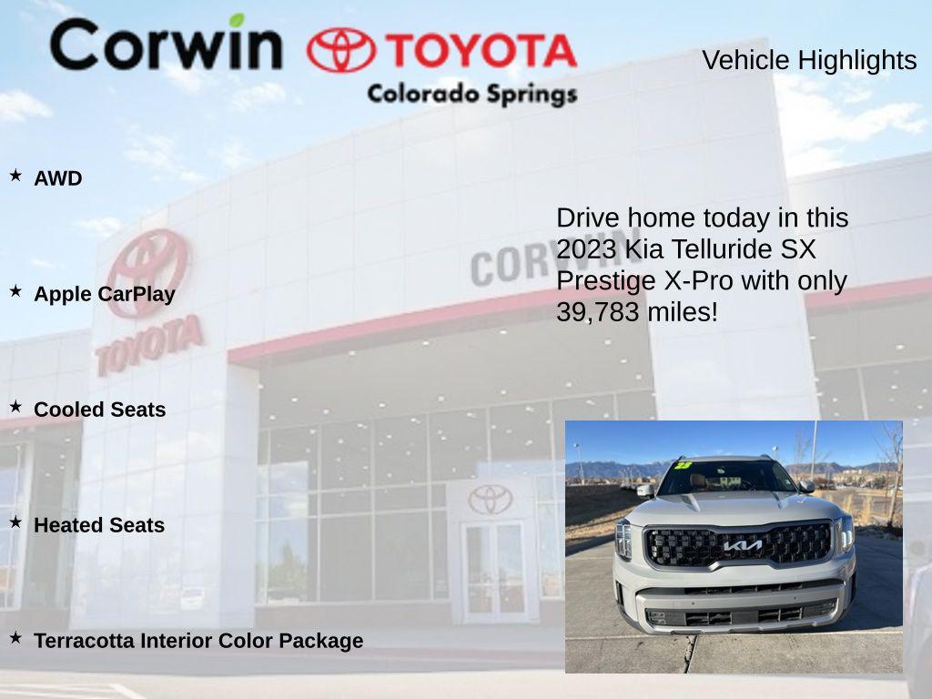 used 2023 Kia Telluride car, priced at $36,000