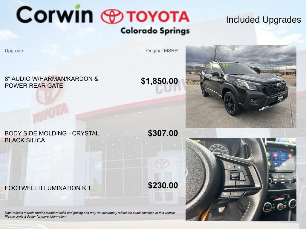 used 2023 Subaru Forester car, priced at $30,500