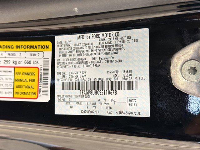 used 2025 Ford Mustang car, priced at $33,896