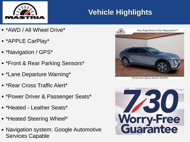 used 2025 Cadillac LYRIQ car, priced at $49,500