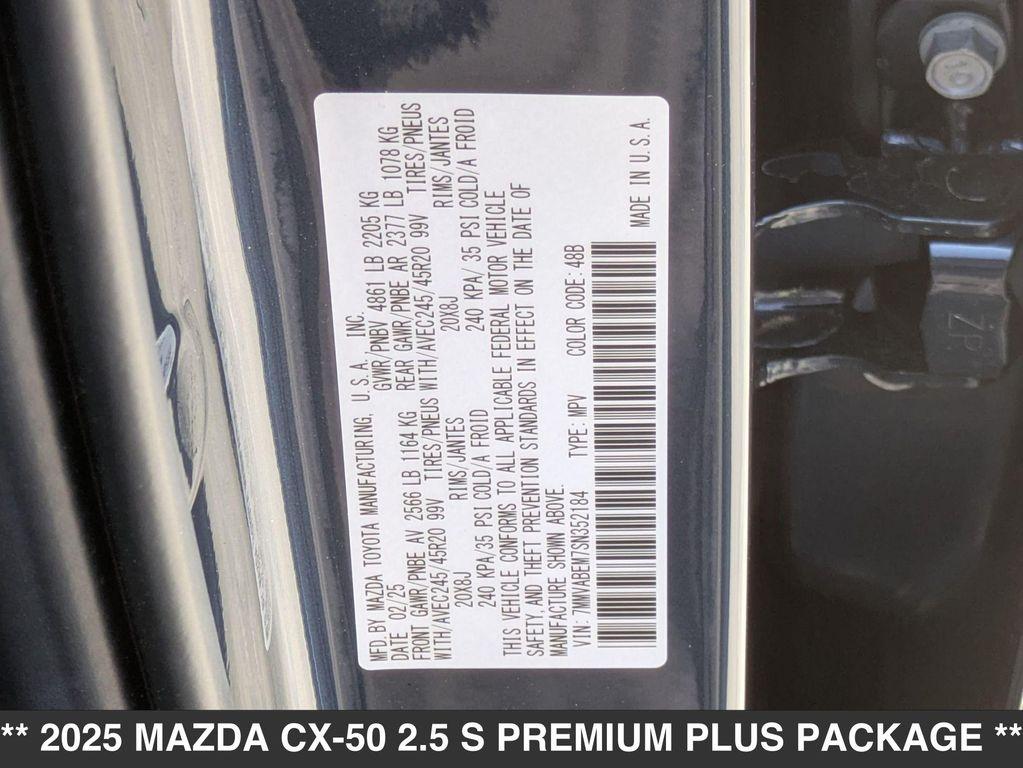 new 2025 Mazda CX-50 car, priced at $39,685
