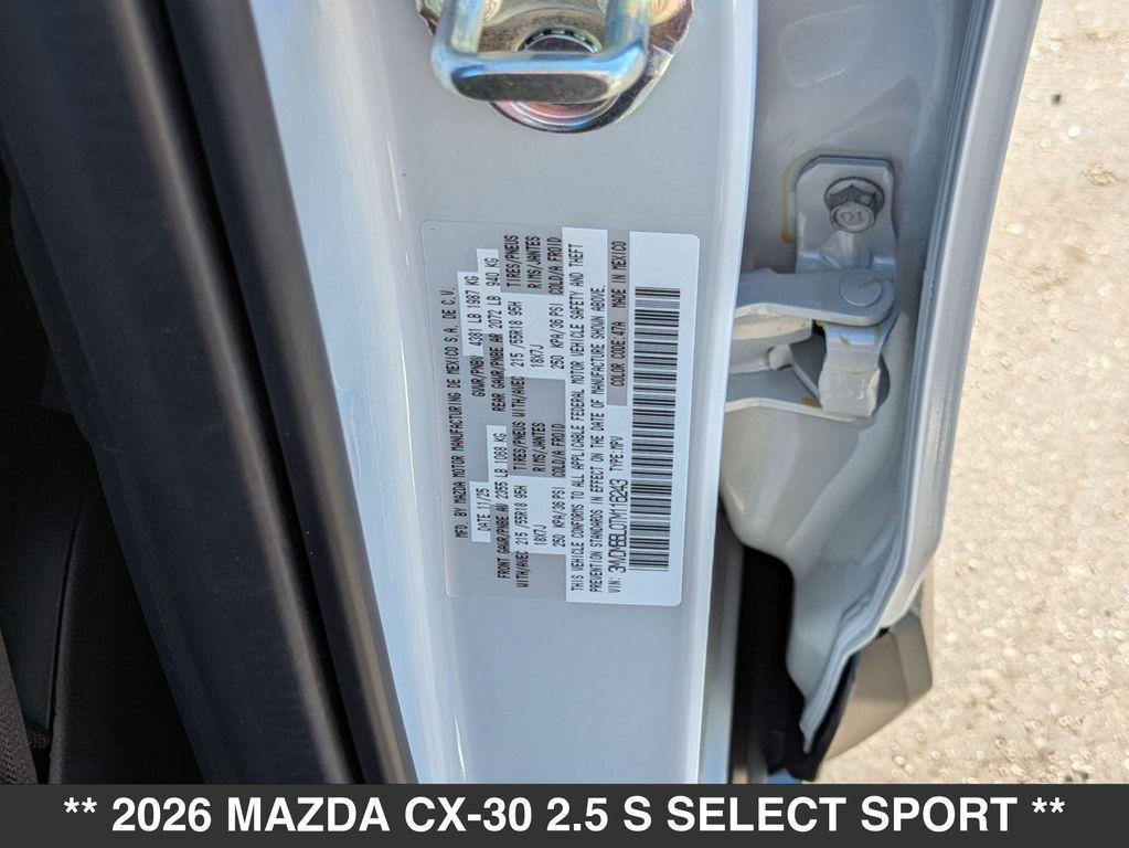 new 2026 Mazda CX-30 car, priced at $30,050