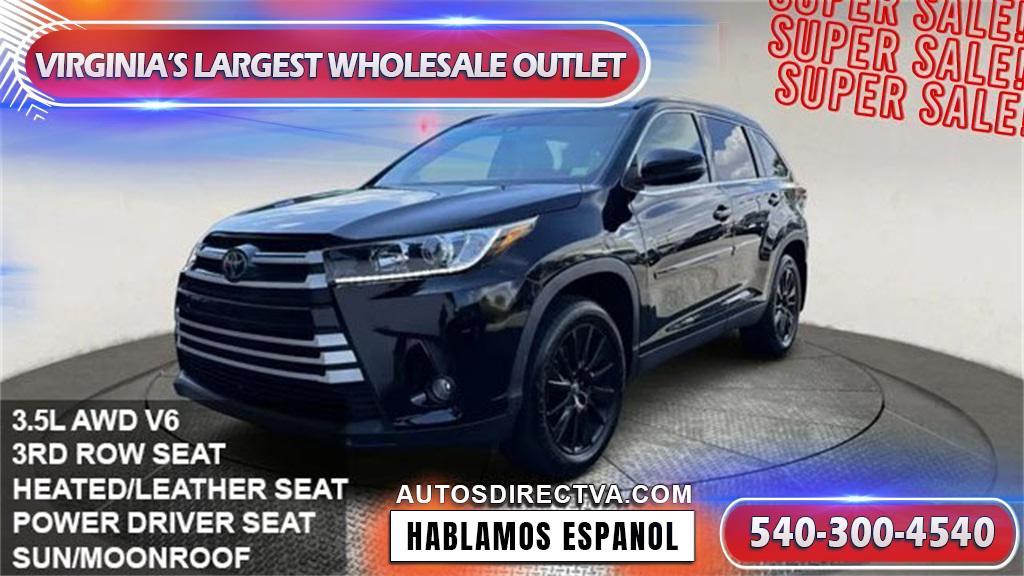 used 2019 Toyota Highlander car, priced at $21,495