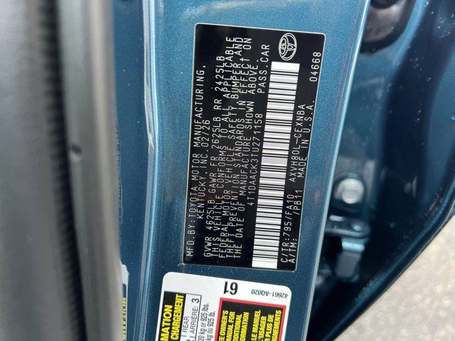 new 2026 Toyota Camry car, priced at $29,938