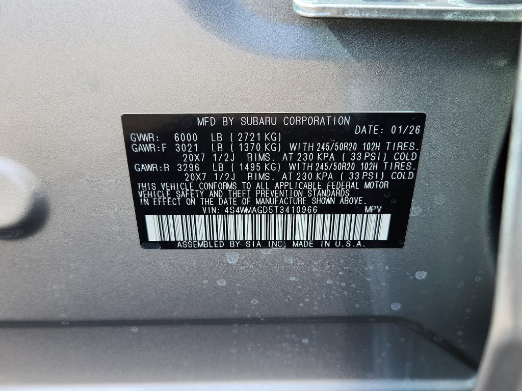 new 2026 Subaru Ascent car, priced at $47,305