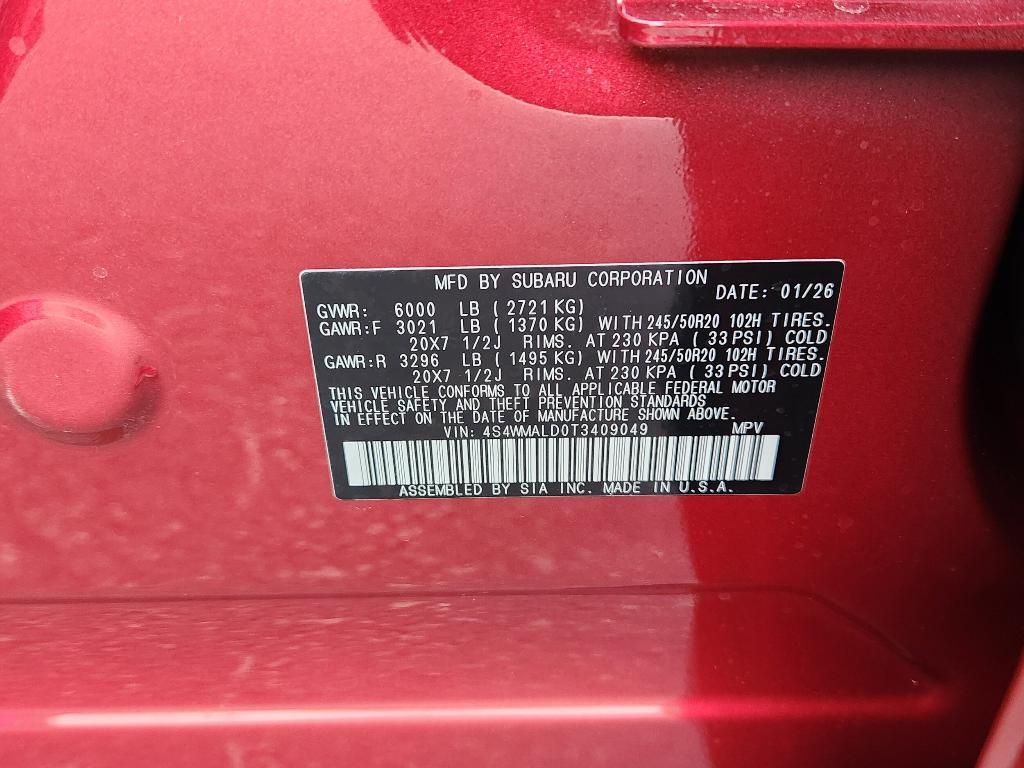 new 2026 Subaru Ascent car, priced at $51,122