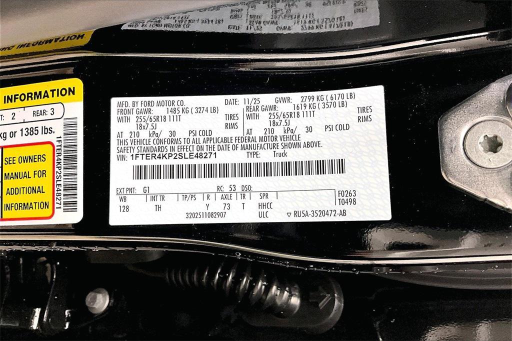 new 2025 Ford Ranger car, priced at $50,697