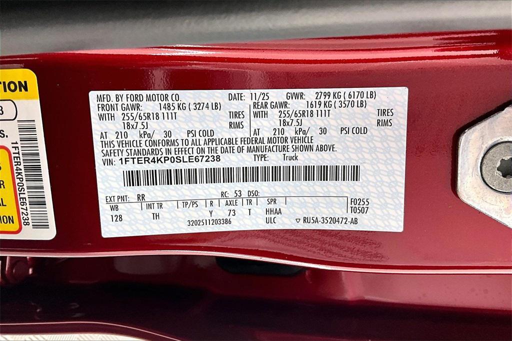 new 2025 Ford Ranger car, priced at $51,576