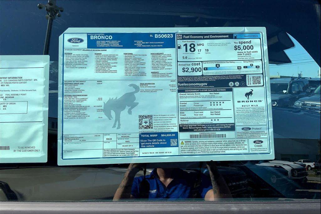 new 2025 Ford Bronco Sport car, priced at $34,320