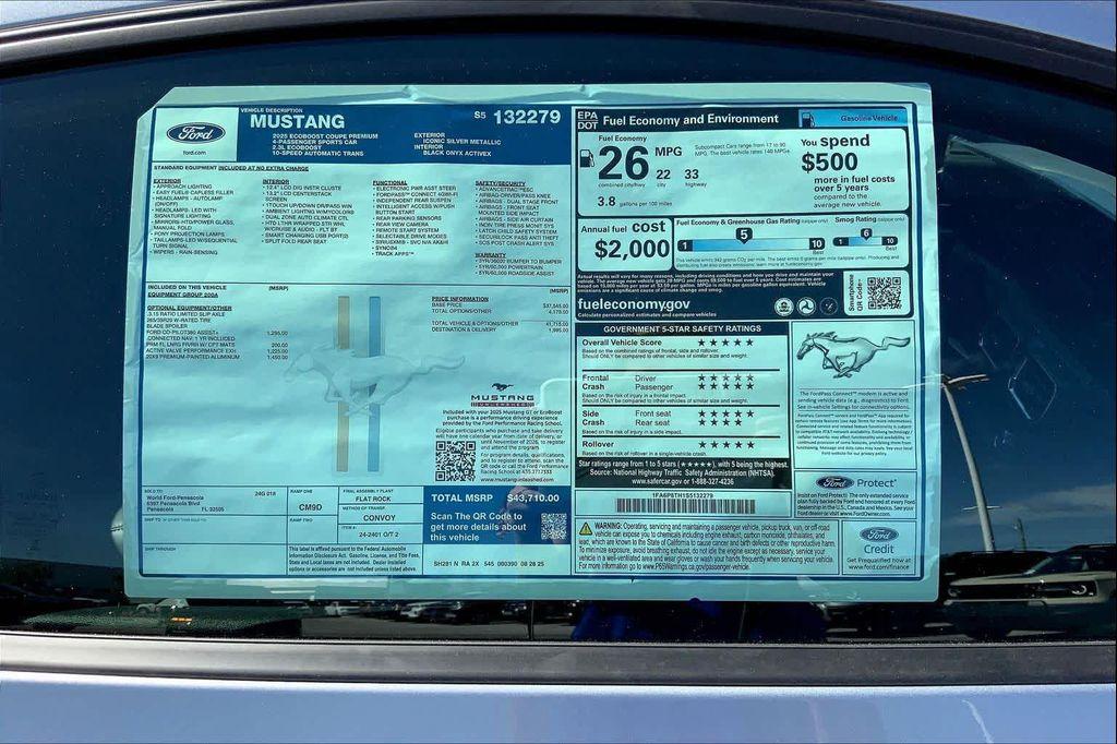 new 2025 Ford Mustang car, priced at $39,895