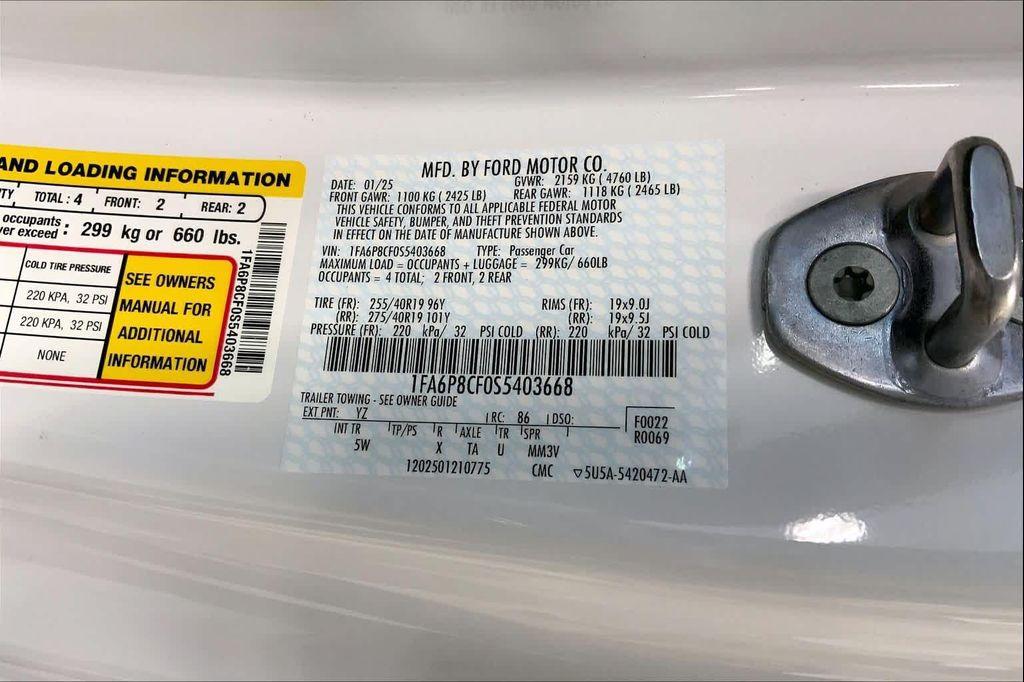 new 2025 Ford Mustang car, priced at $165,165