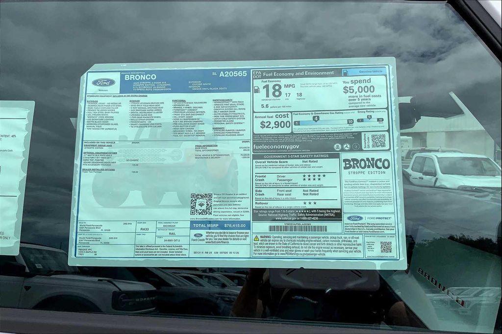 new 2025 Ford Bronco car, priced at $69,776