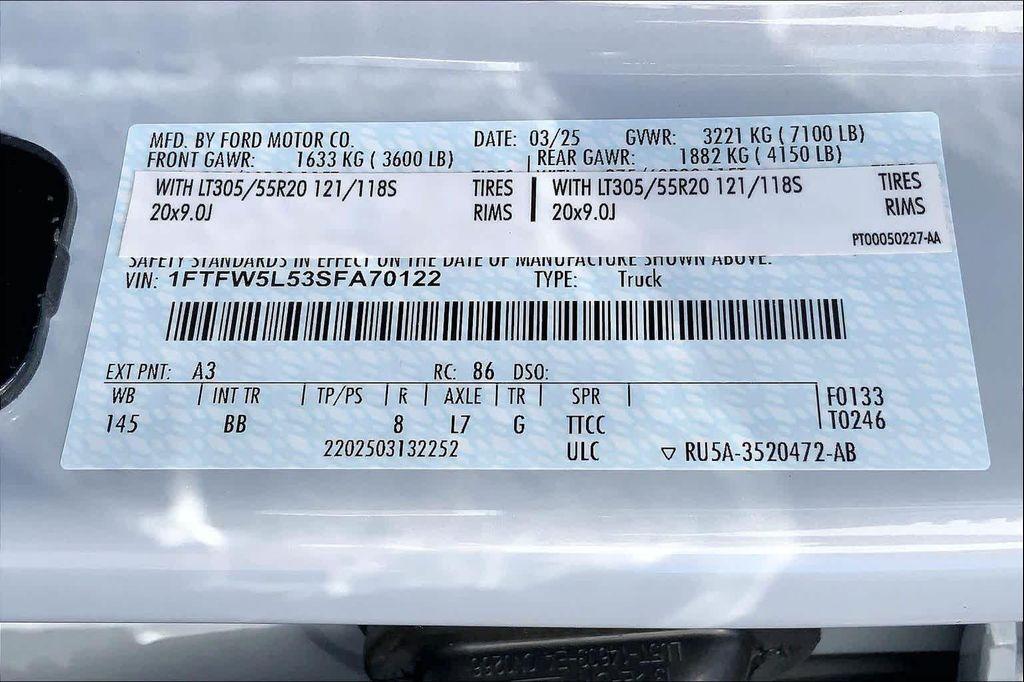 new 2025 Ford F-150 car, priced at $97,562