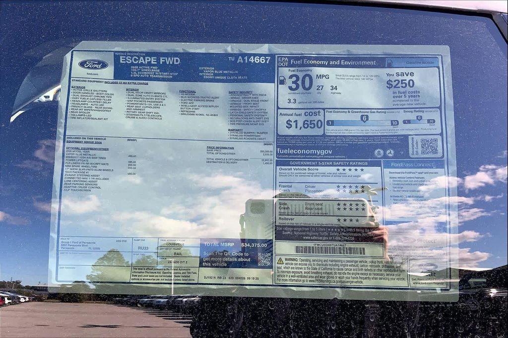 new 2026 Ford Escape car, priced at $34,375