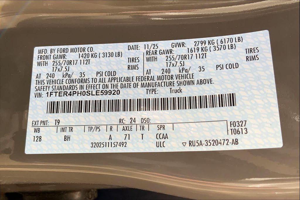 new 2025 Ford Ranger car, priced at $38,351