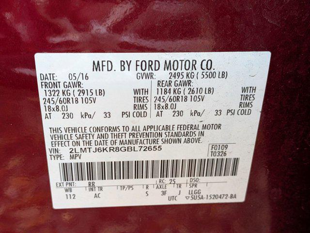 used 2016 Lincoln MKX car, priced at $14,995