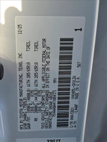 new 2026 Toyota Sequoia car, priced at $85,885