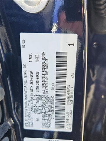 new 2026 Toyota Tundra car, priced at $69,956