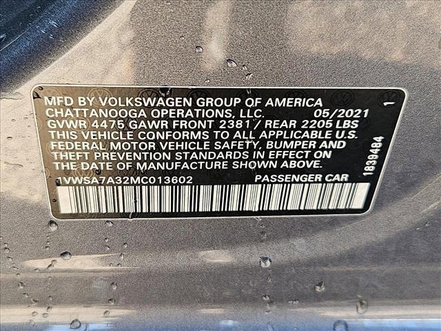 used 2021 Volkswagen Passat car, priced at $15,191