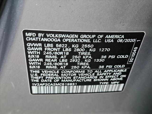 used 2021 Volkswagen Atlas car, priced at $18,991