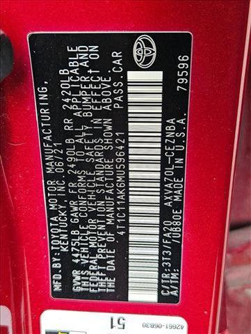 used 2021 Toyota Camry car, priced at $15,378