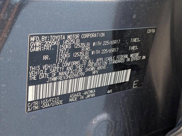 used 2017 Toyota RAV4 car, priced at $18,125