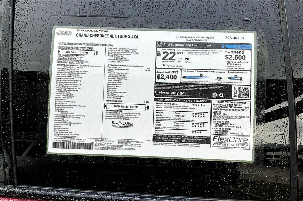 new 2025 Jeep Grand Cherokee car, priced at $41,558