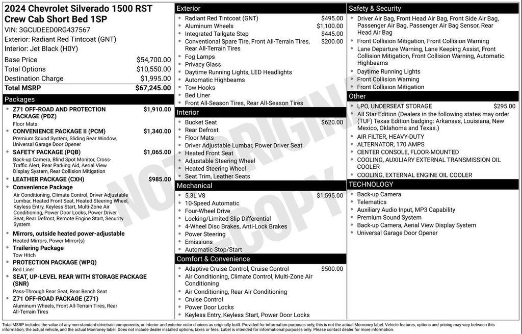 used 2024 Chevrolet Silverado 1500 car, priced at $49,999