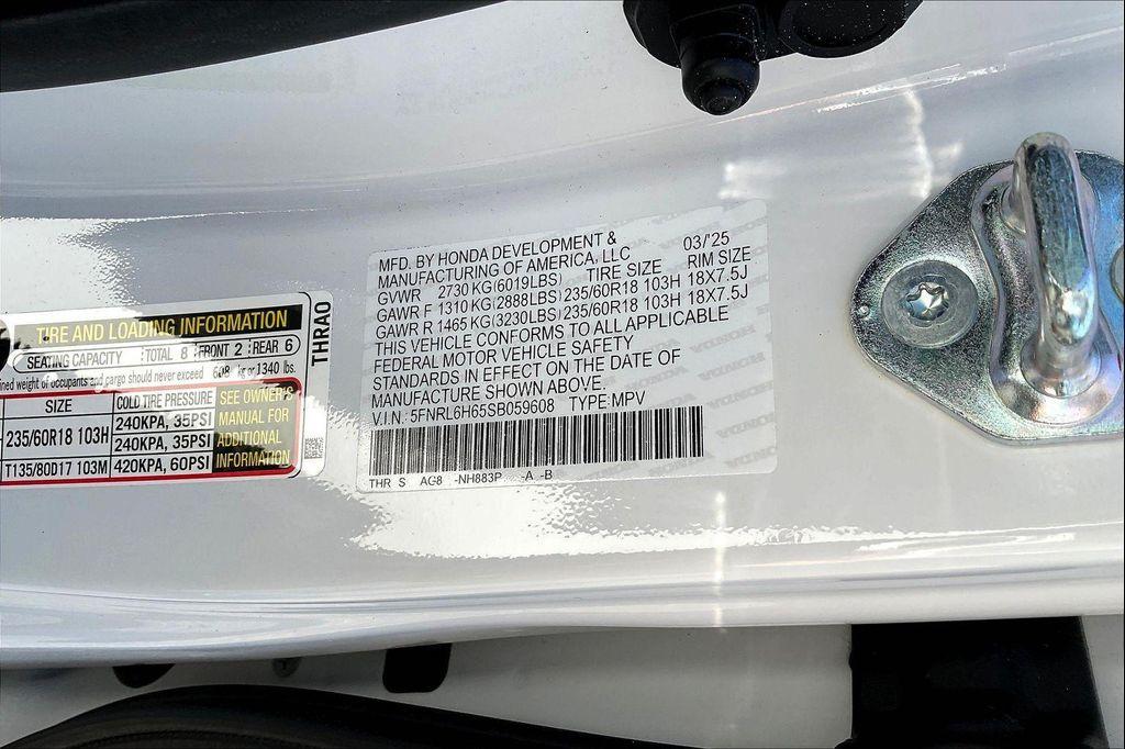 used 2025 Honda Odyssey car, priced at $39,995