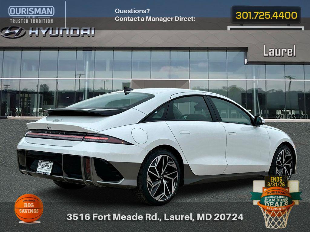 Serenity White 2025 Hyundai IONIQ 6 SEL