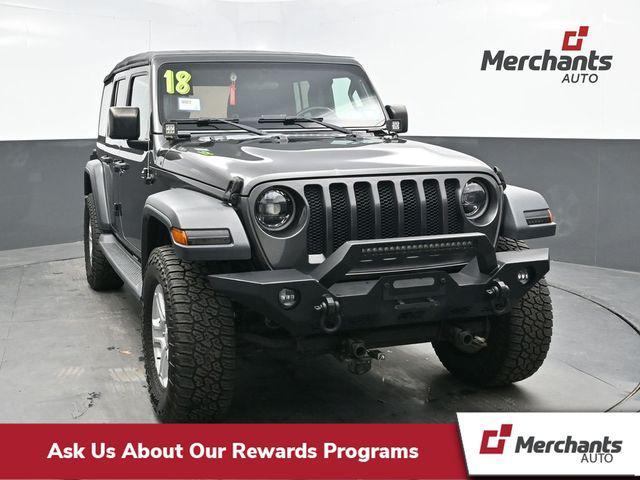 used 2018 Jeep Wrangler Unlimited car, priced at $18,724