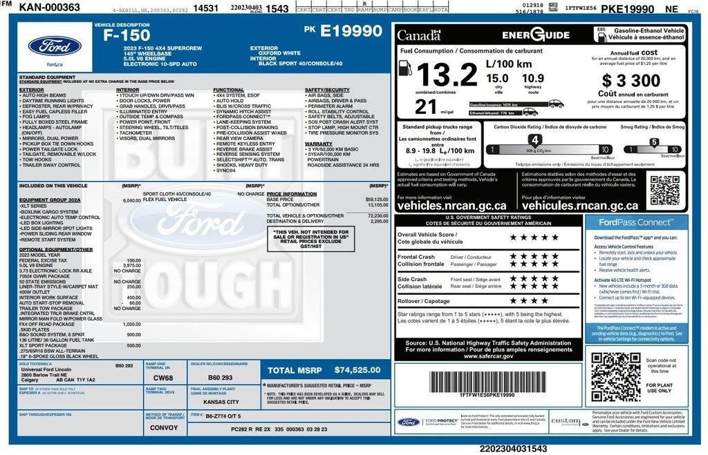 used 2023 Ford F-150 car, priced at $39,673