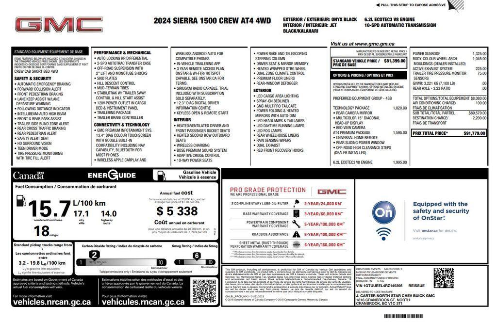 used 2024 GMC Sierra 1500 car, priced at $55,973