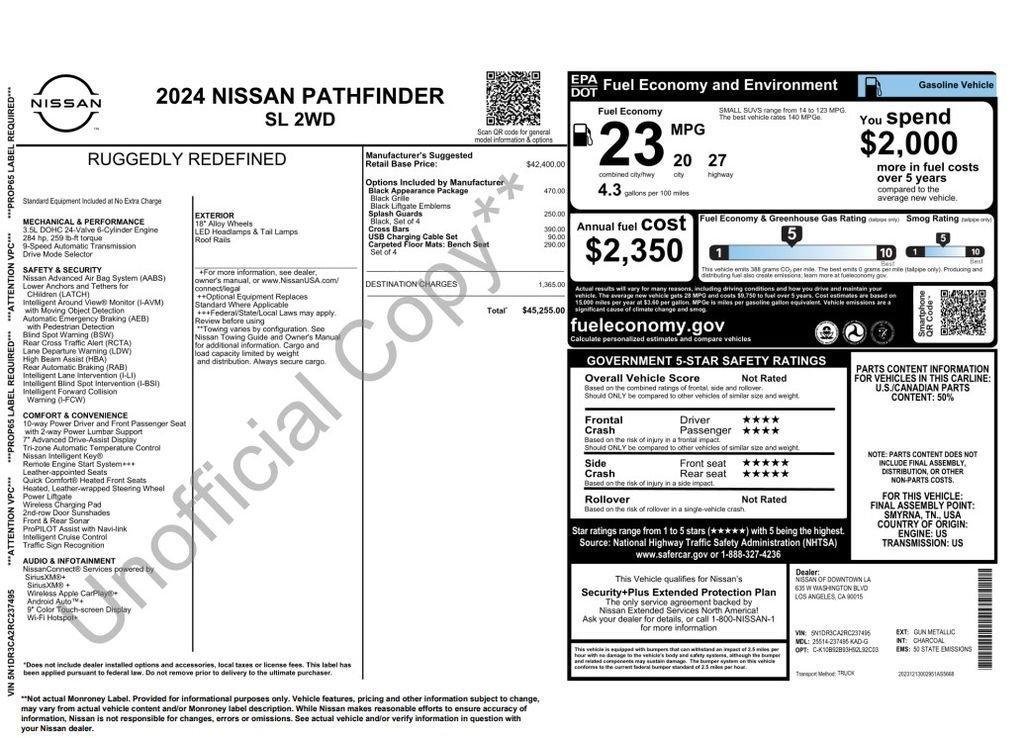 used 2024 Nissan Pathfinder car, priced at $34,072