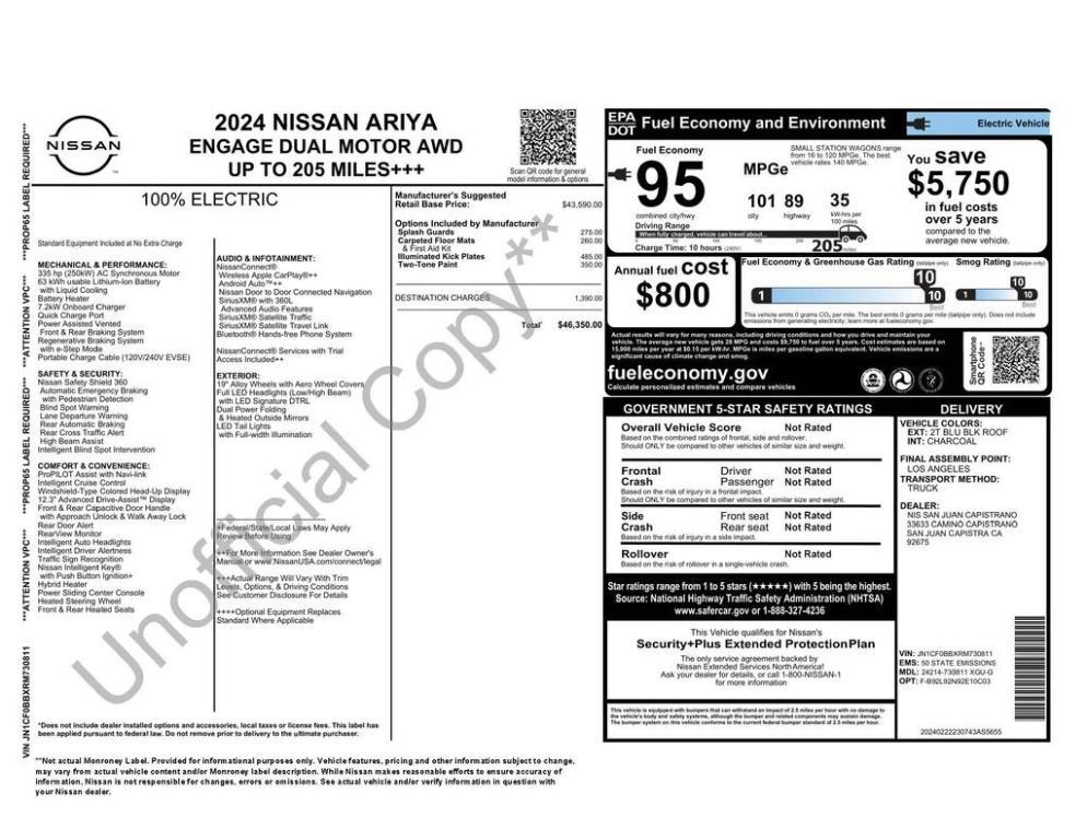 used 2024 Nissan ARIYA car, priced at $21,373