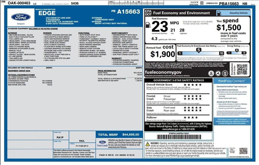 used 2023 Ford Edge car, priced at $27,473