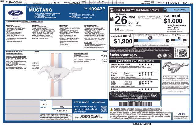 used 2026 Ford Mustang car, priced at $32,637