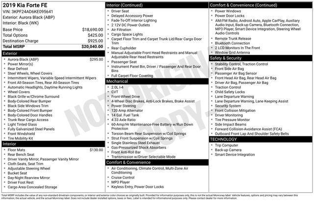 used 2019 Kia Forte car, priced at $12,842