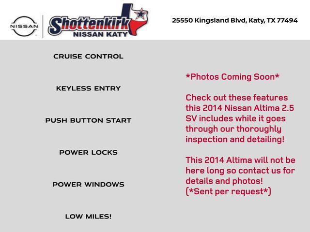 used 2014 Nissan Altima car, priced at $7,697