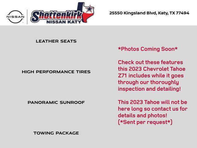 used 2023 Chevrolet Tahoe car, priced at $62,000