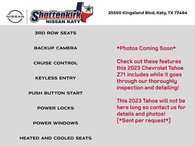 used 2023 Chevrolet Tahoe car, priced at $62,000
