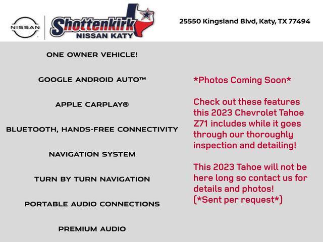 used 2023 Chevrolet Tahoe car, priced at $62,000