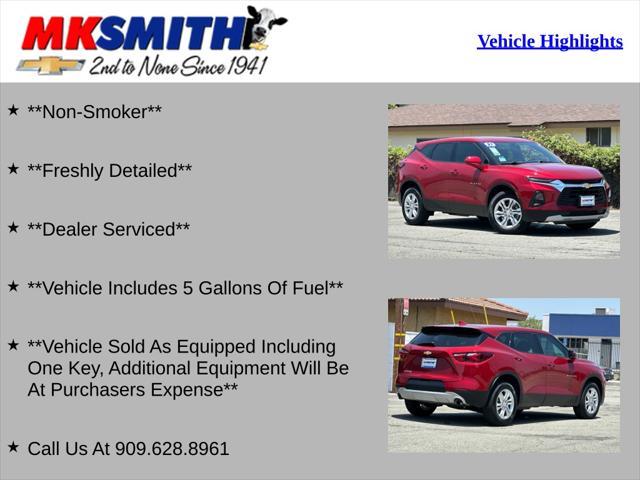 used 2021 Chevrolet Blazer car, priced at $22,500