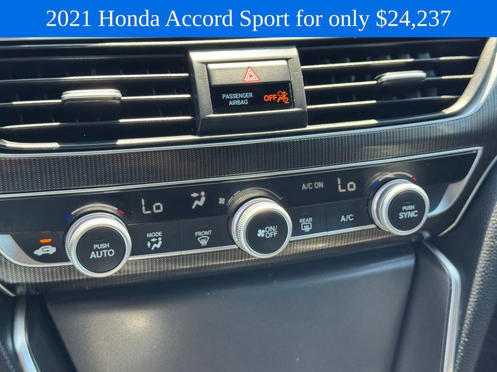used 2021 Honda Accord car, priced at $23,999