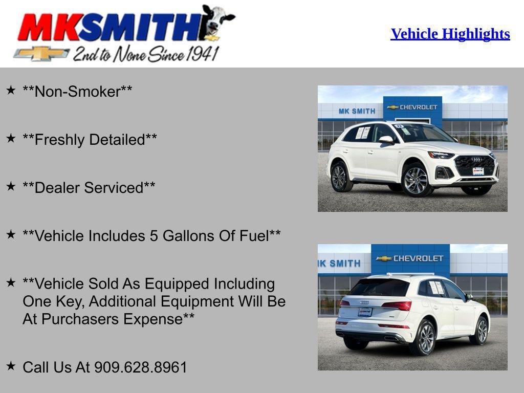 used 2022 Audi Q5 car, priced at $26,490