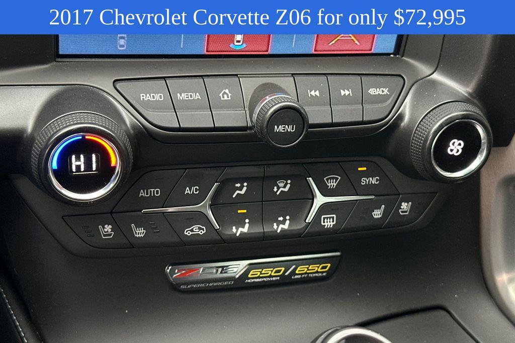 used 2017 Chevrolet Corvette car, priced at $72,995