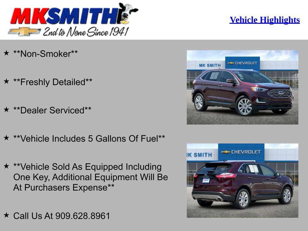 used 2022 Ford Edge car, priced at $22,272