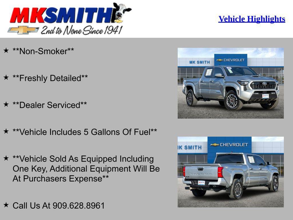 used 2024 Toyota Tacoma car, priced at $42,995