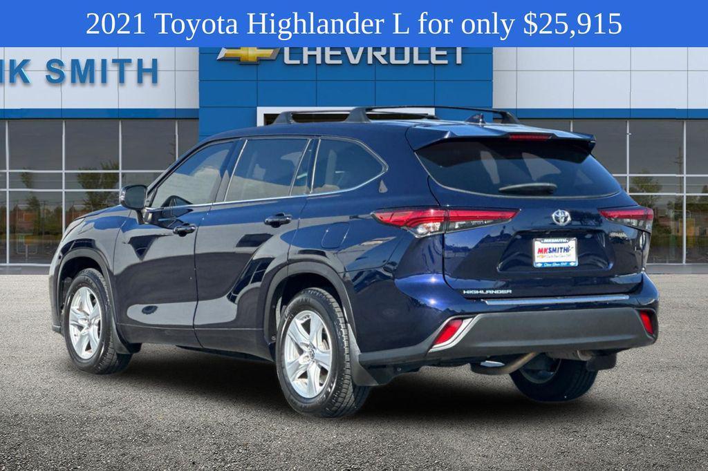 used 2021 Toyota Highlander car, priced at $25,915